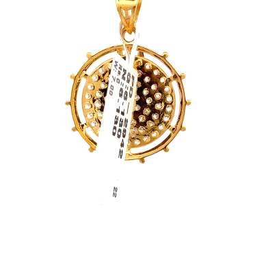 DECORATIVE CHIC LAYERED ROUND GOLD PENDANT  Pendants